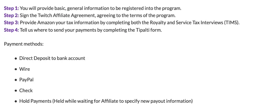 Twitch Affiliate Application Steps