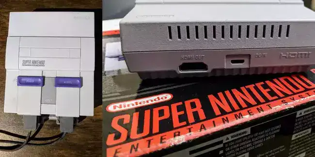 Super Nintendo Console HDMI port