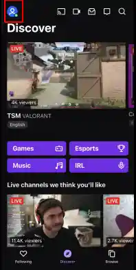 How to open your profile on Twitch mobile app - steps to access the view