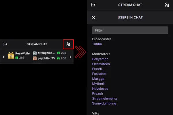 How to see who is viewing your Twitch stream with the Viewer List or Users in Chat