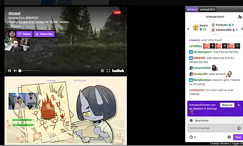 Image of MultiTwitch with 2 Twitch streams at once