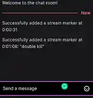 image showing different marker confirmation message in chat