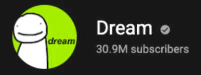 Dream YouTube subscriber count