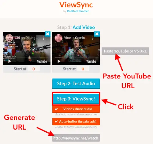 ViewSync homepage
